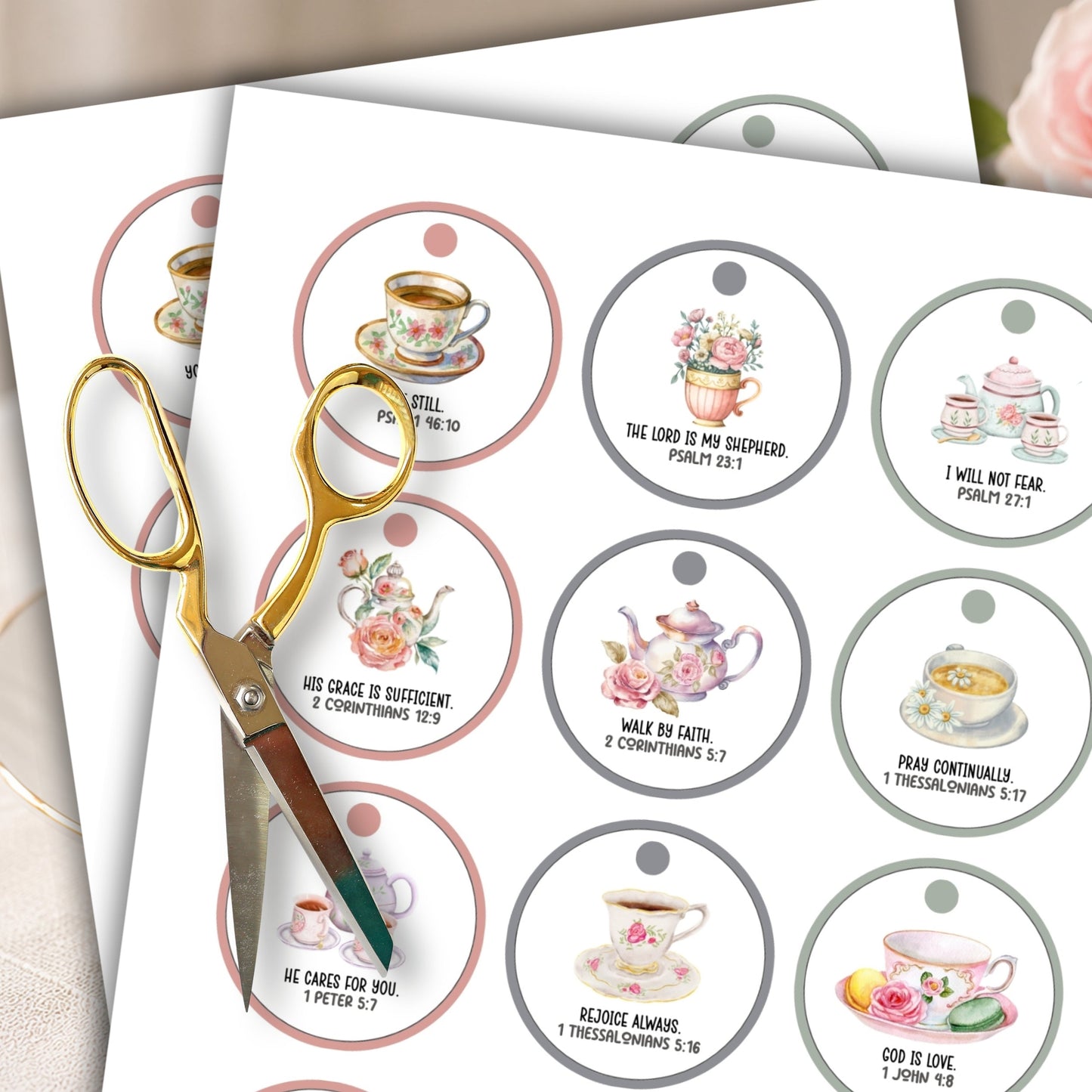 Scripture Tea Tags (36 Items)