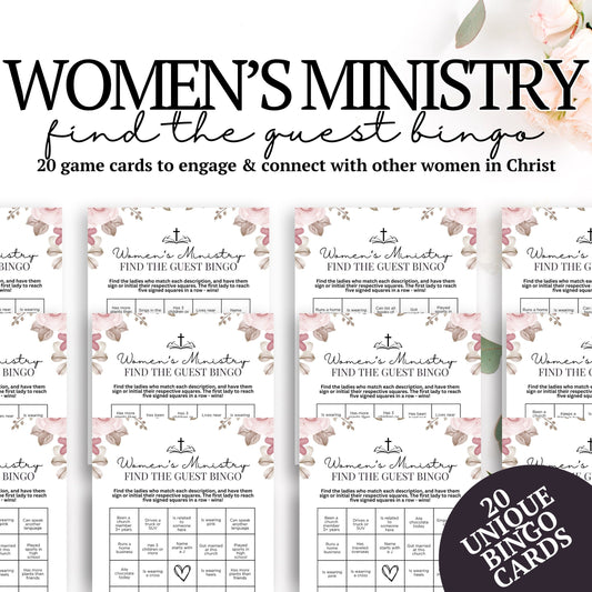 Women's Ministry BINGO Cards