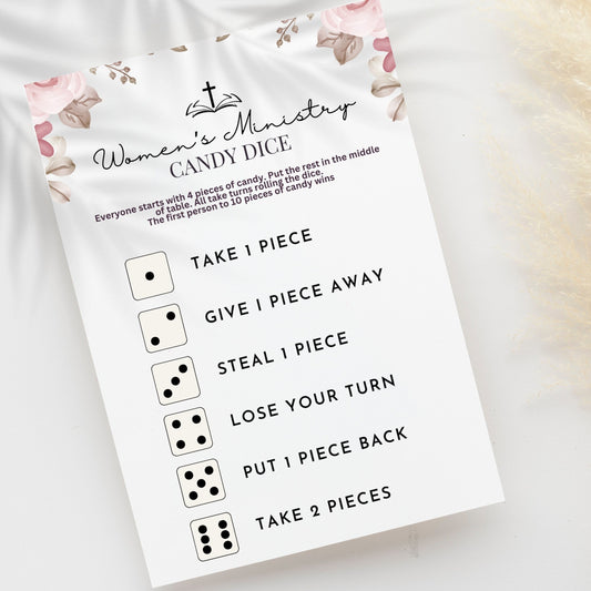 Women's Ministry Candy Dice