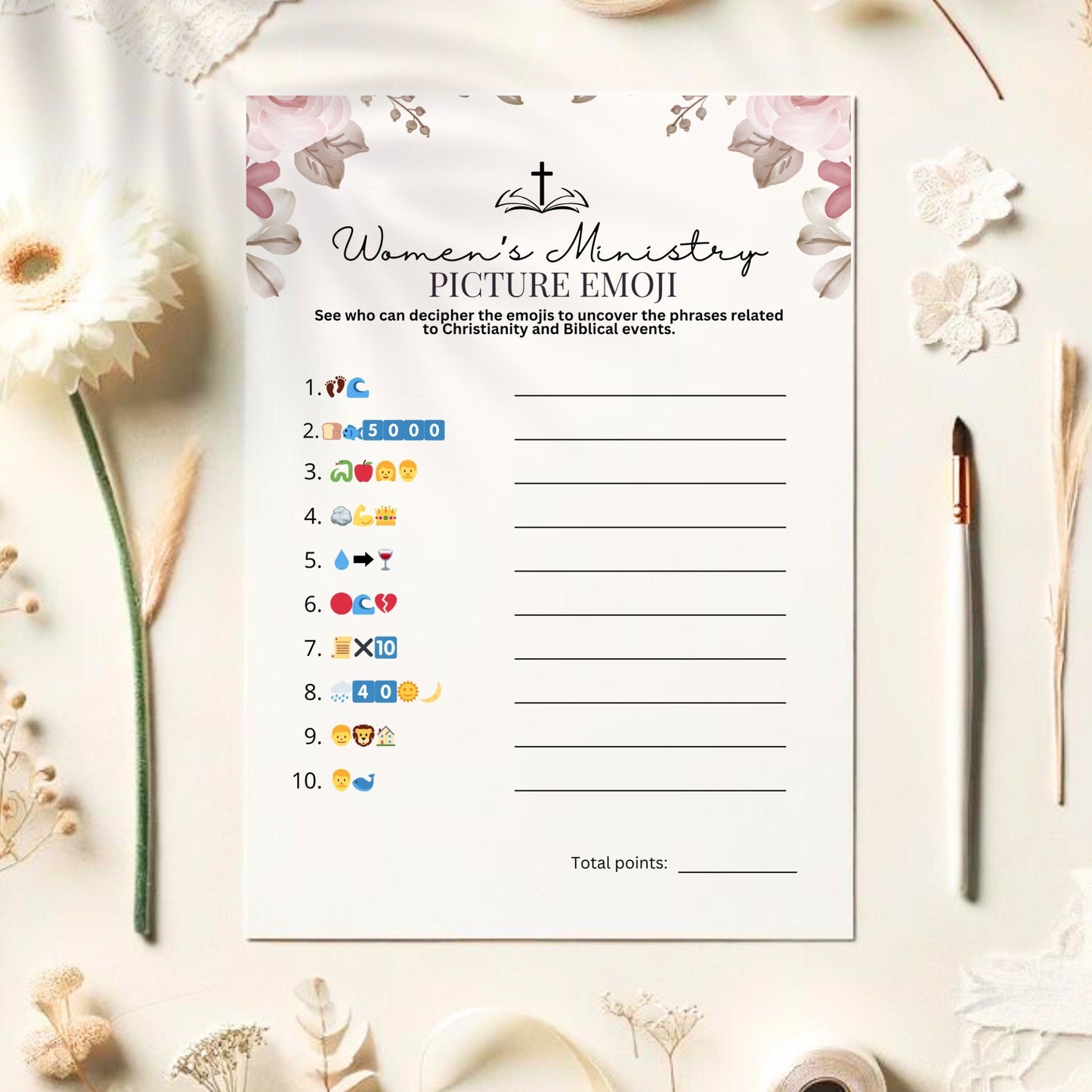 Women's Ministry Emoji Match